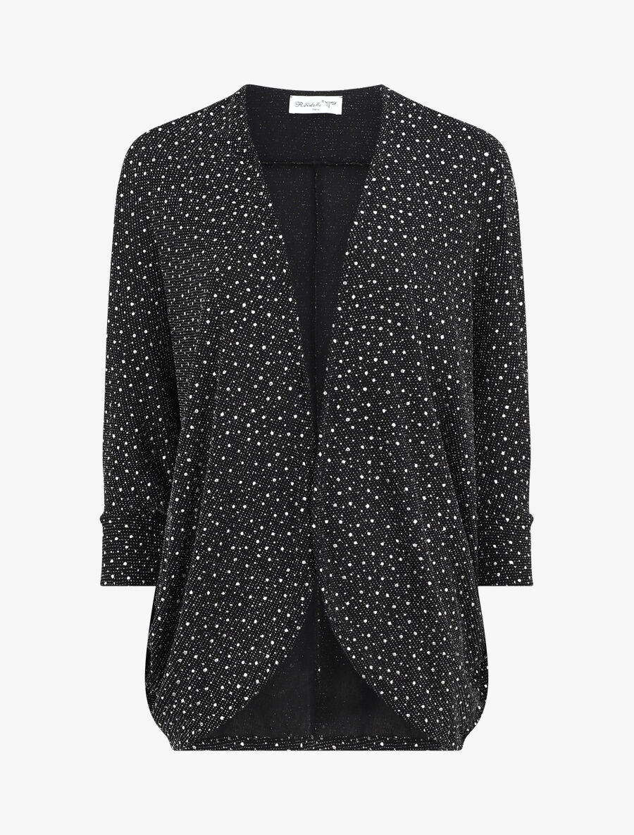 Gilet chauve-souris moucheté et irisé - Noir - 1