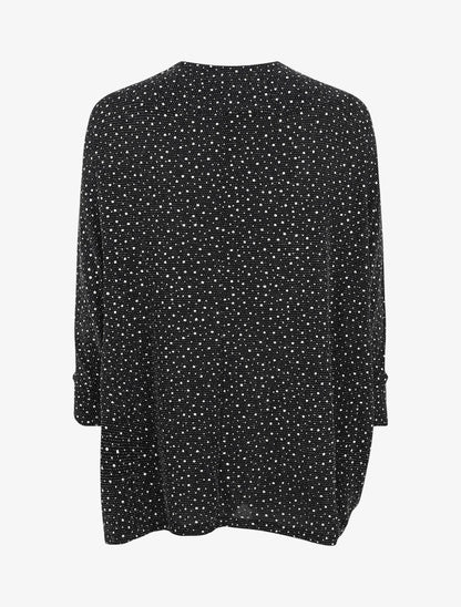 Gilet chauve-souris moucheté et irisé - Noir - 2