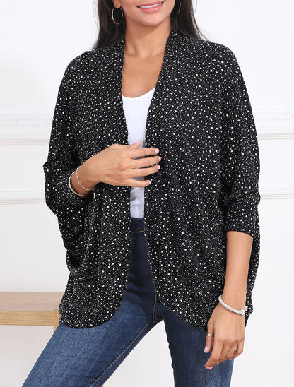 Gilet chauve-souris moucheté et irisé - Noir - 4