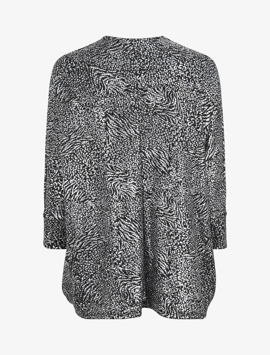 Gilet chauve-souris à motifs irisés animal - Noir - 2
