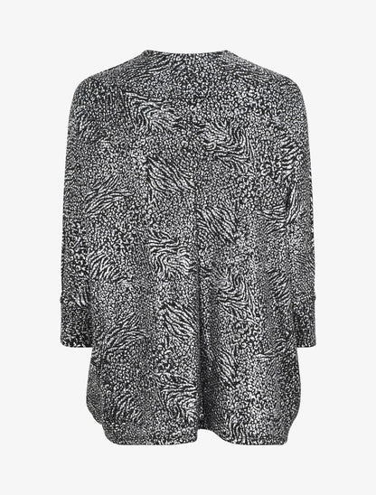 Gilet chauve-souris à motifs irisés animal - Noir - 2