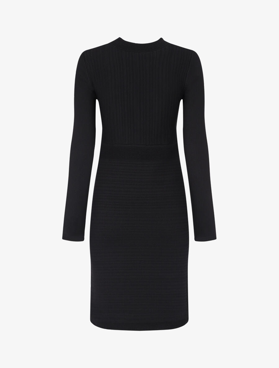Robe ajustée à perles - Noir - 2