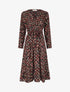 Robe cache-coeur à détails irisé - Noir - 1
