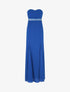 Robe bustier évasée à sequins - Bleu roi - 5
