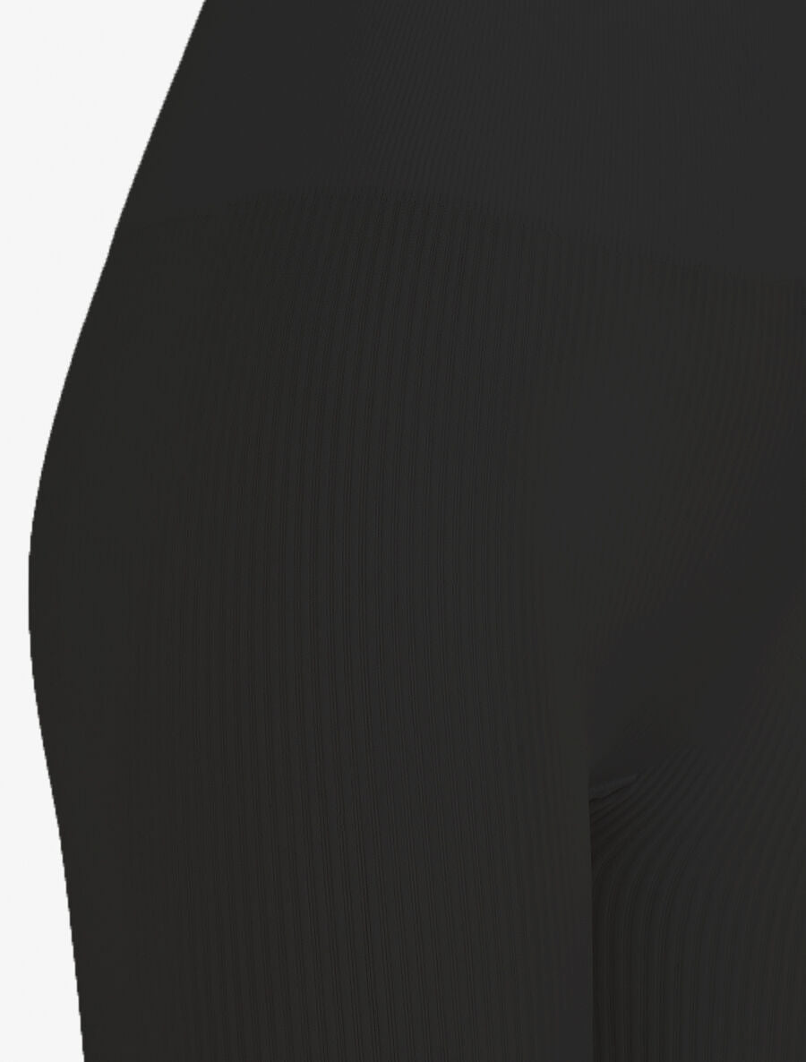 Short uni côtelé - Noir - 3