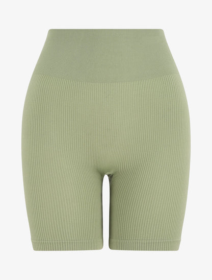 Short uni côtelé - Kaki - 1