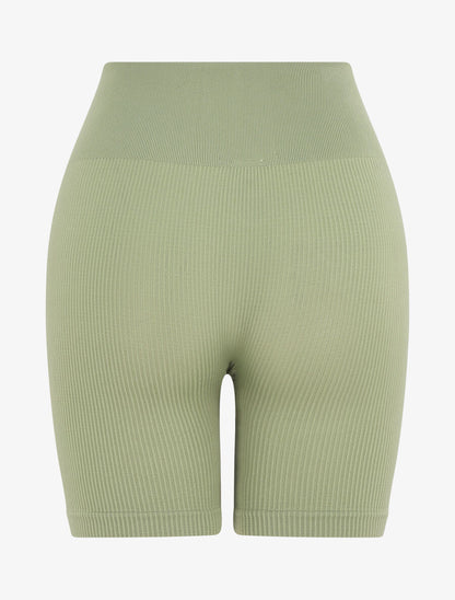 Short uni côtelé - Kaki - 2