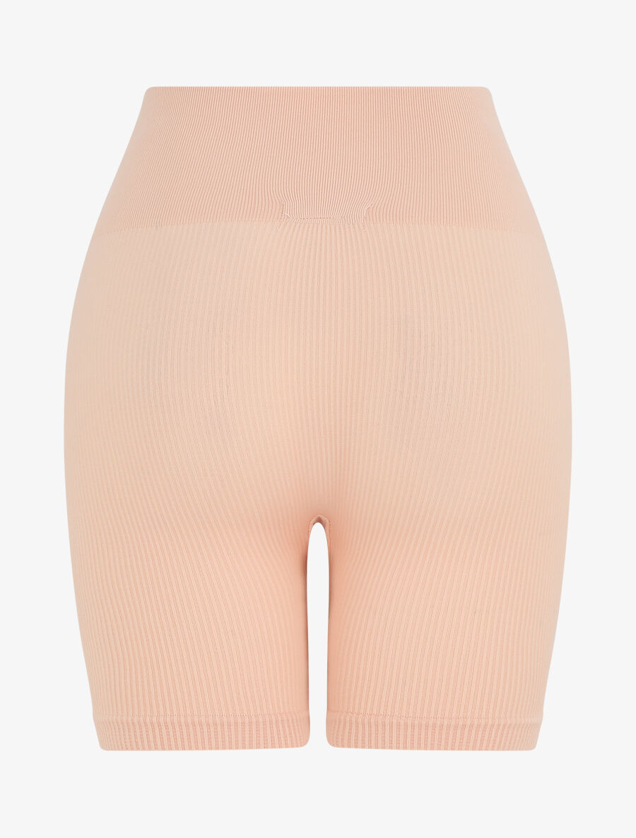 Short uni côtelé - Rose - 2