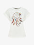 T-shirt à manches courtes imprimé attrape - rêves - Blanc - 5
