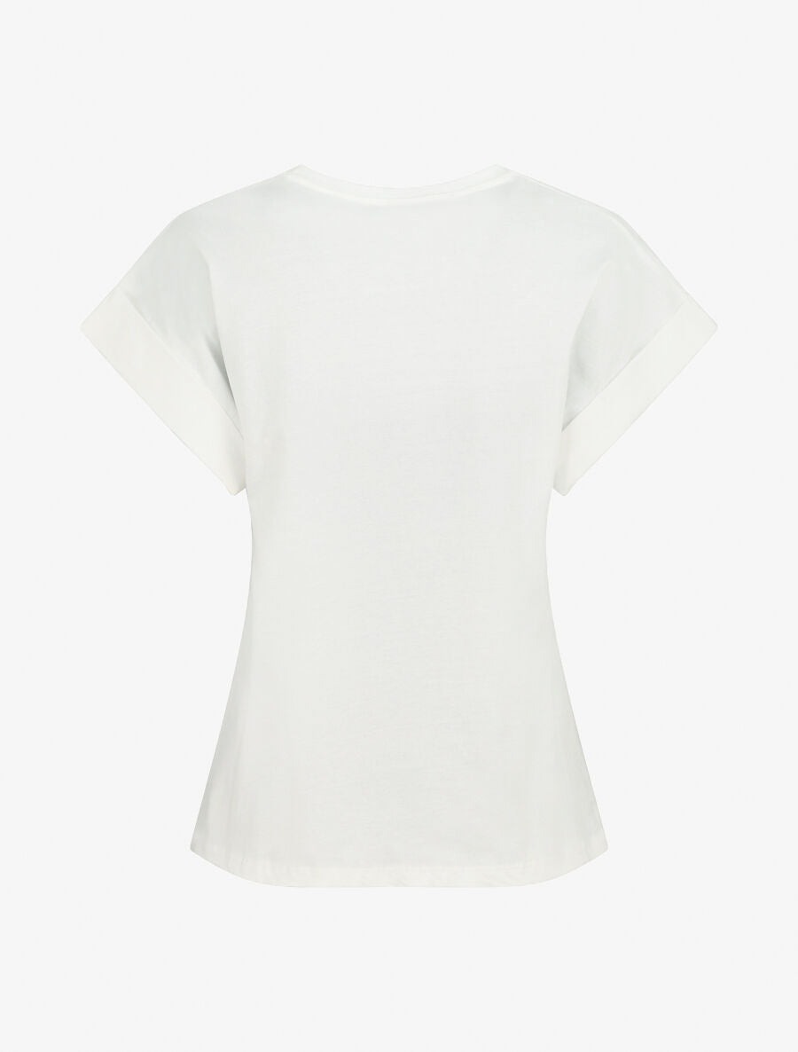 T-shirt à manches courtes imprimé attrape - rêves - Blanc - 2