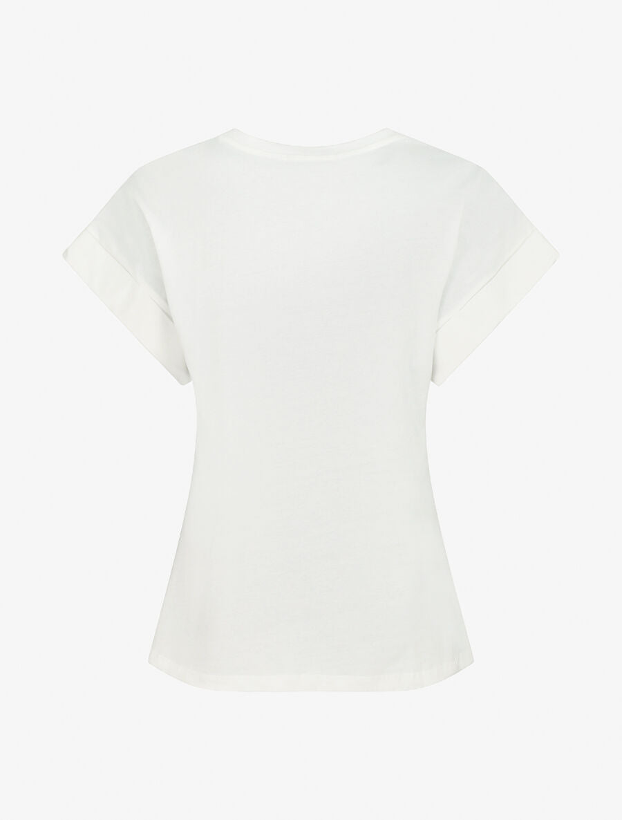 T-shirt à manches courtes imprimé papillons - Blanc - 2