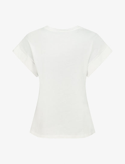 T-shirt à manches courtes imprimé papillons - Blanc - 2