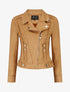 Veste en suédine style perfecto - Camel clair - 5