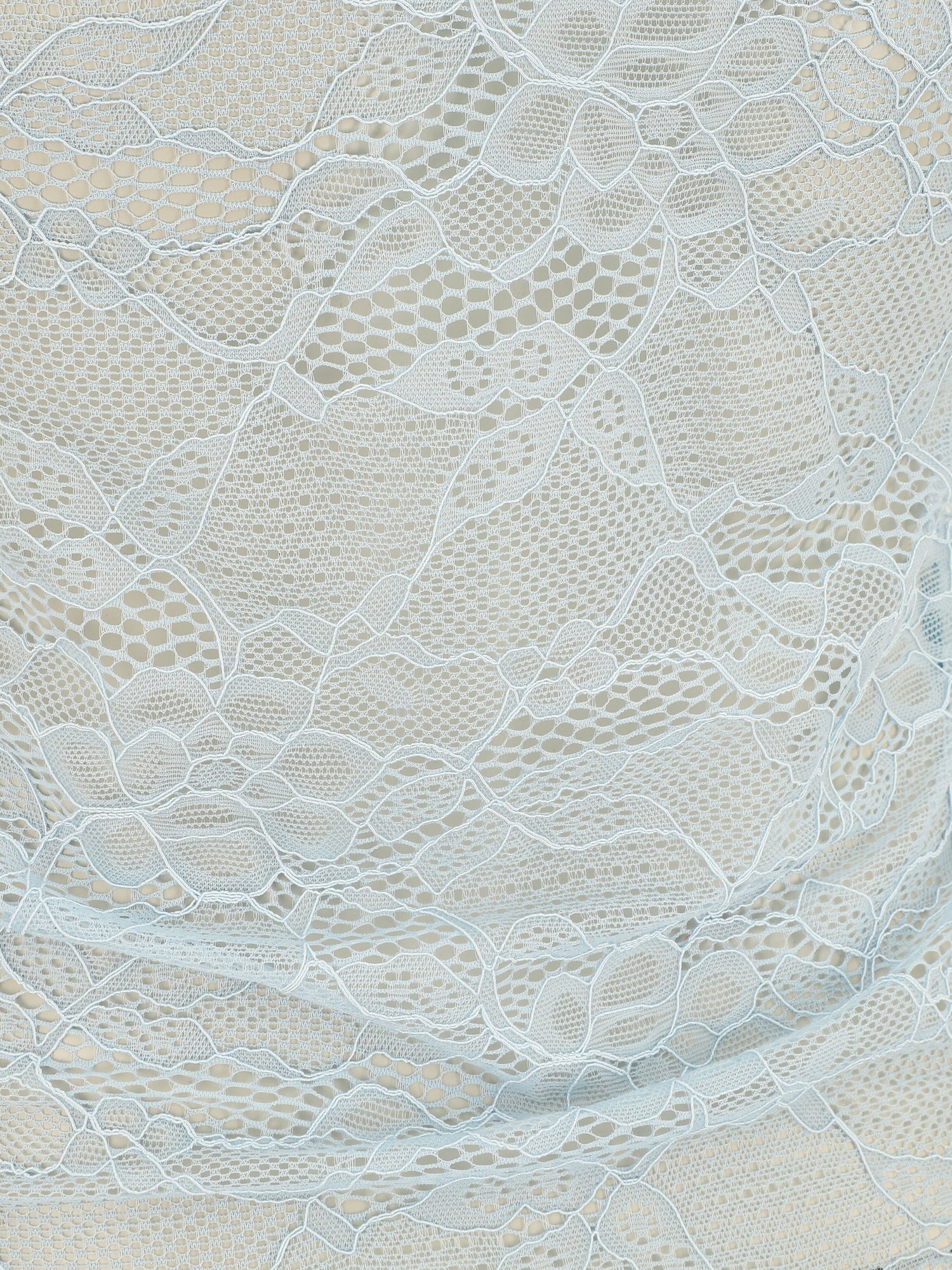 Débardeur ajustée dos en dentelle - Bleu ciel - 3