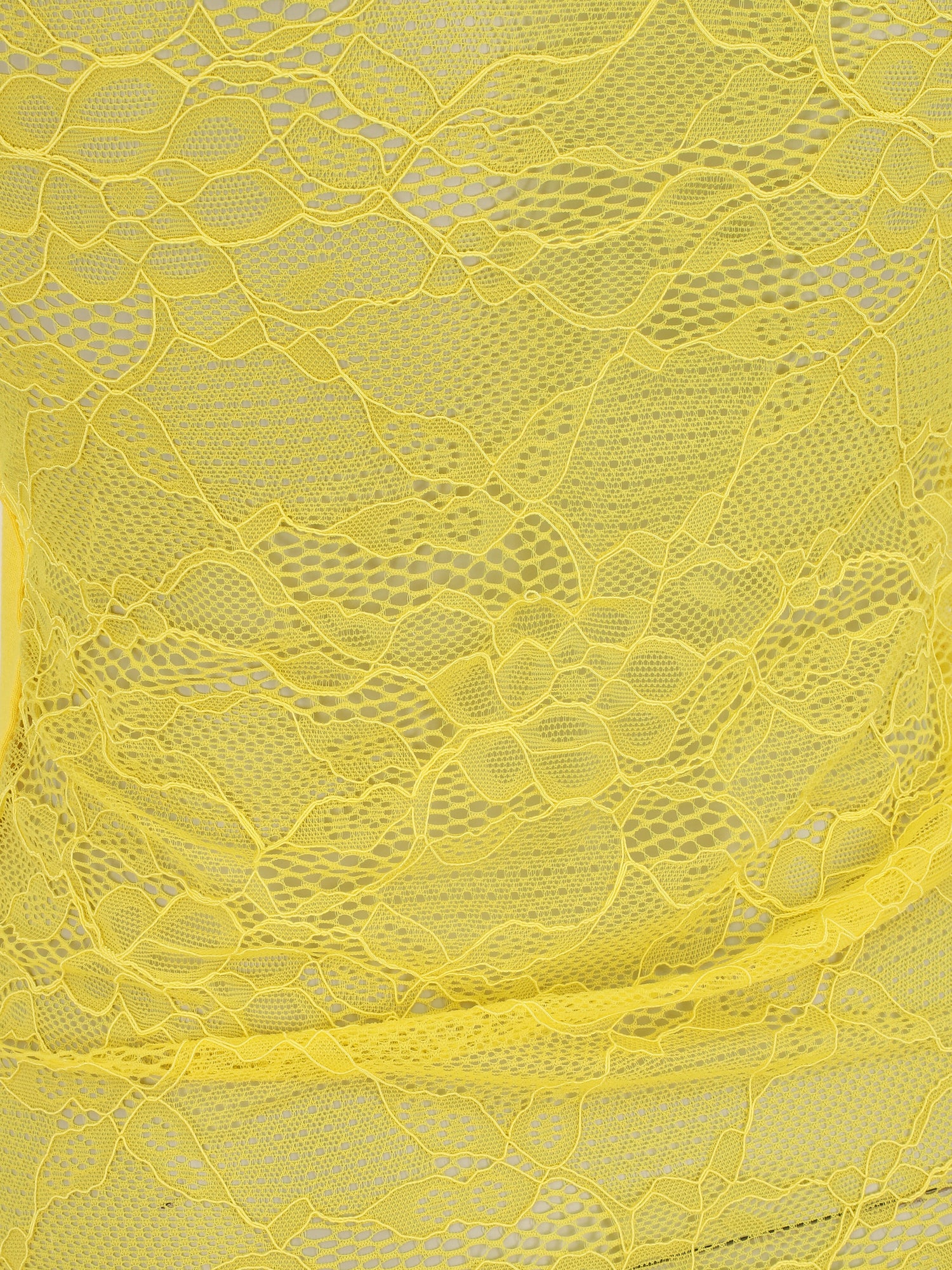 Débardeur ajustée dos en dentelle - Jaune - 3
