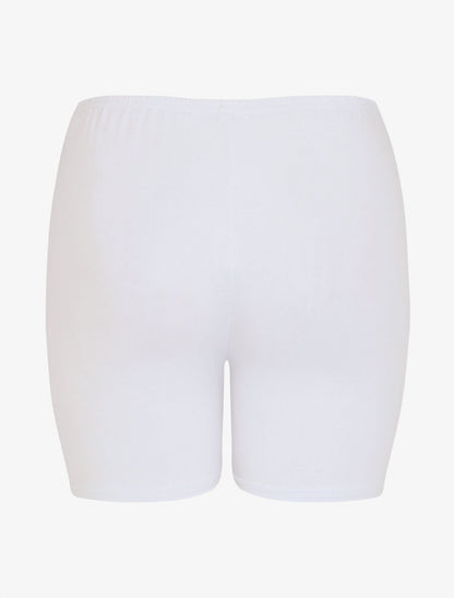 Short sous robe uni - Blanc - 2
