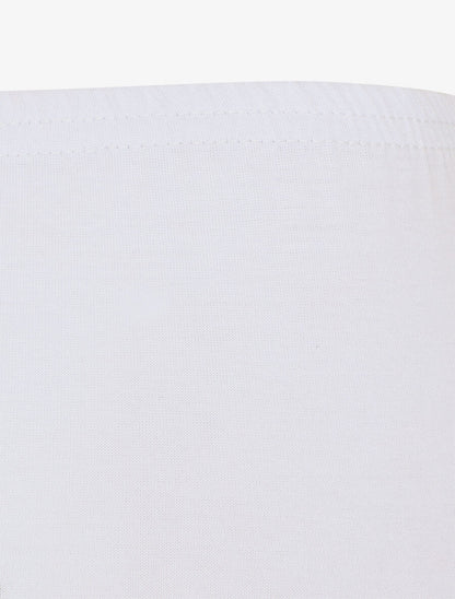 Short sous robe uni - Blanc - 3