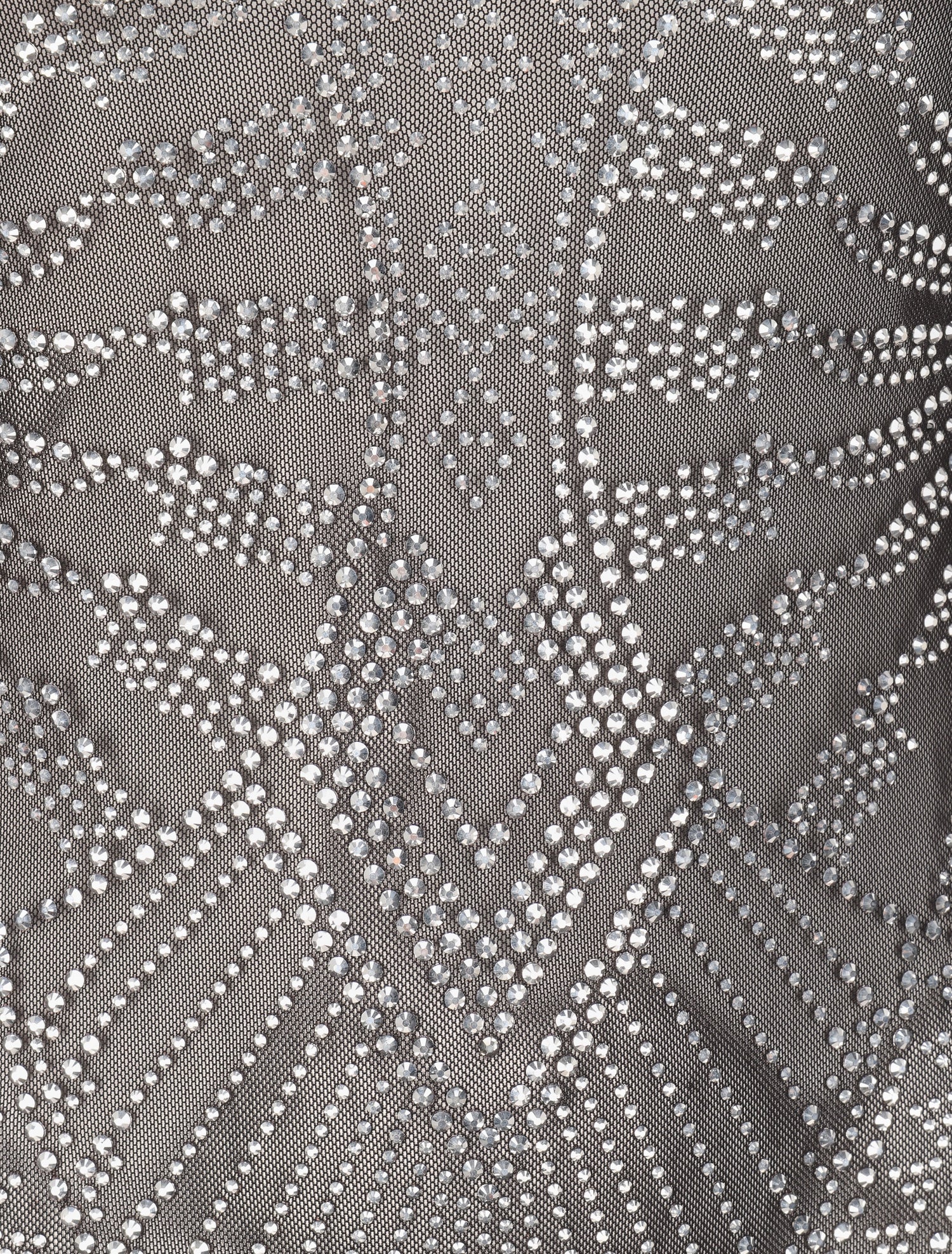 Body en tulle à strass - Noir - 3