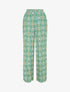 Pantalon droit imprimé fantaisie - Vert - 5