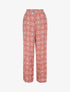 Pantalon droit imprimé fantaisie - Brique - 5
