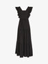 Robe longue dos nu à nouer - Noir - 4
