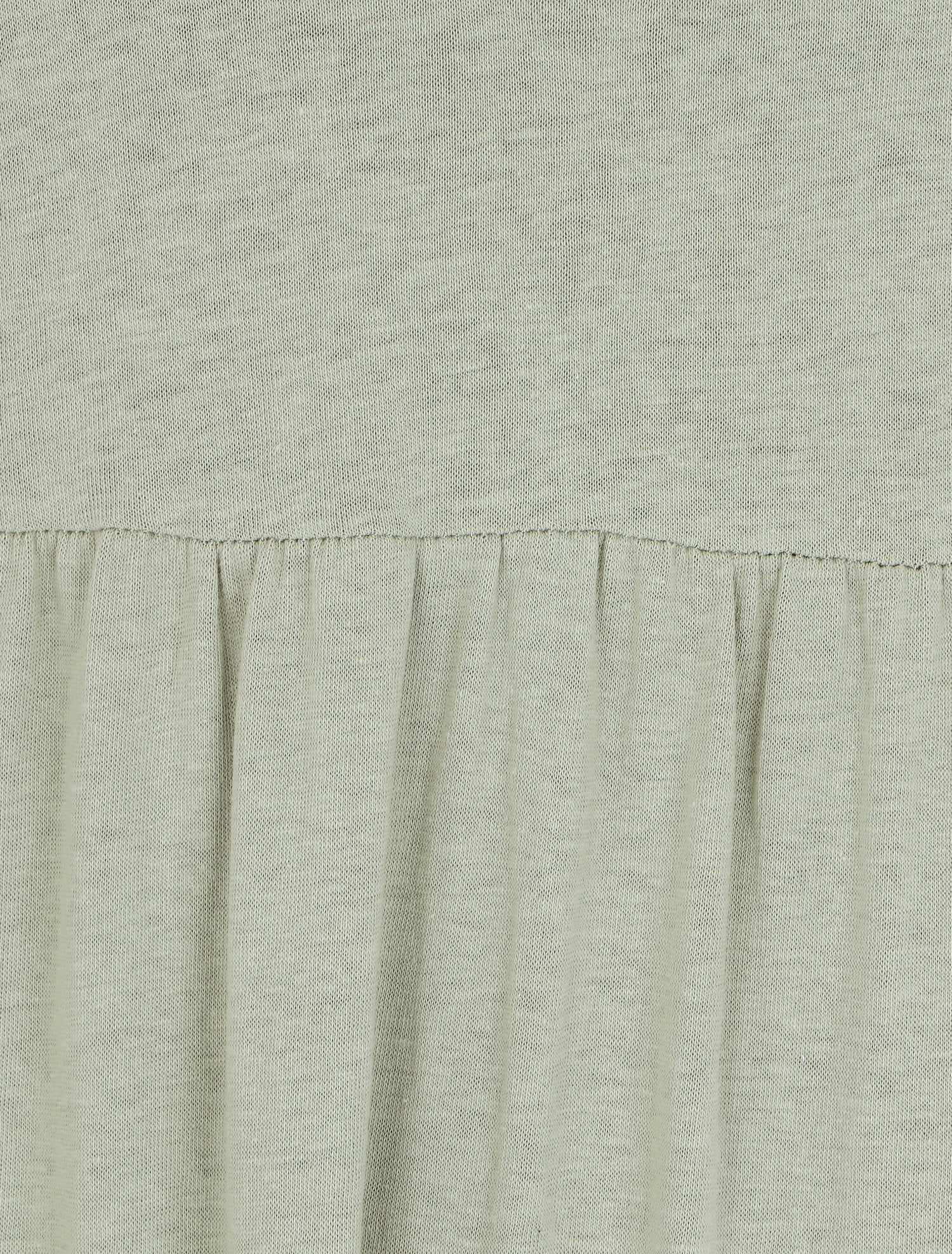 Robe longue à manches paysannes élastiquées - Vert d&