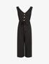 Combinaison ample boutonnée - Noir - 1