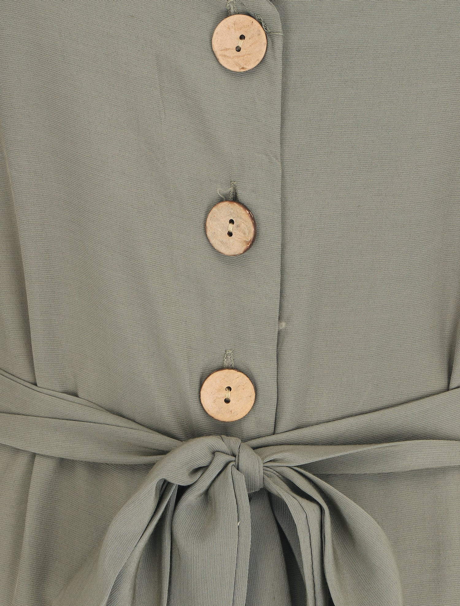 Combinaison ample boutonnée - Vert - 3