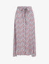 Jupe longue à taille élastiquée imprimé floral - Violet - 5