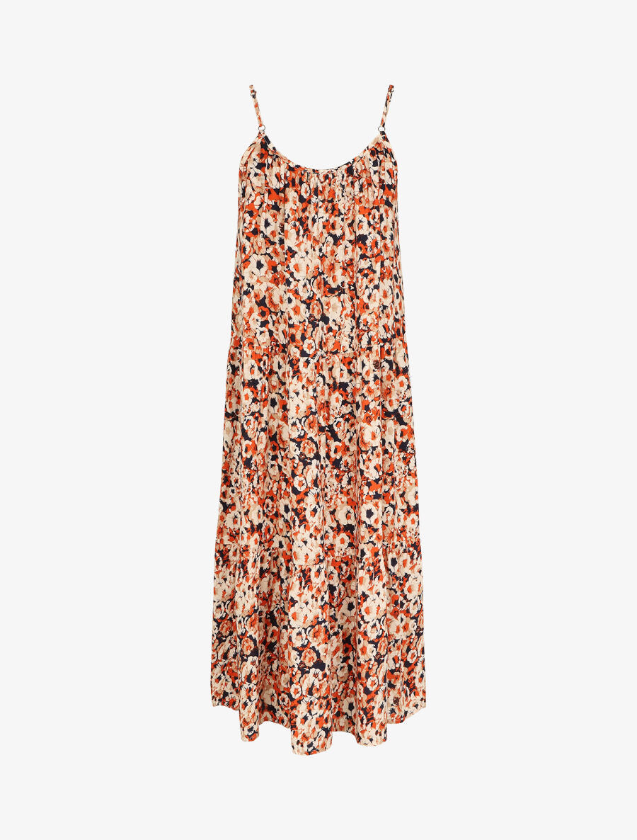 Robe classique à imprimé fleuri - Marine - 2