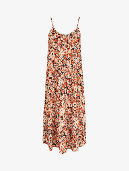 Robe classique à imprimé fleuri - Marine - 2