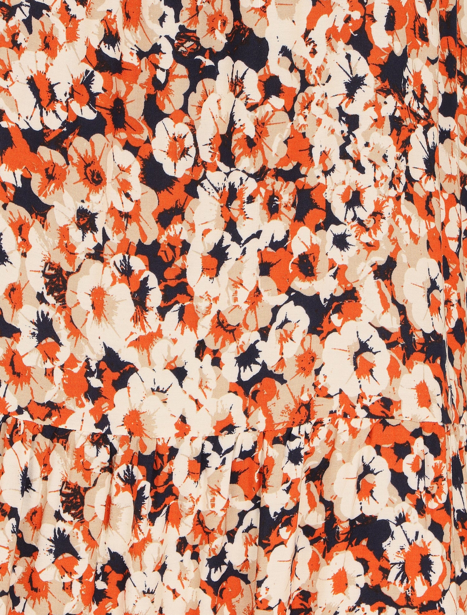 Robe classique à imprimé fleuri - Marine - 3
