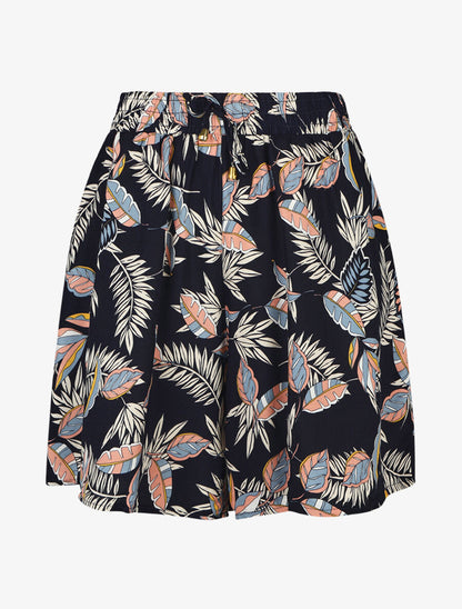 Short droit imprimé tropique - Marine - 1