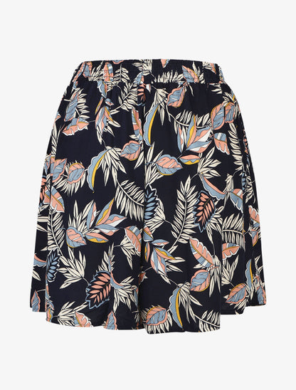 Short droit imprimé tropique - Marine - 2