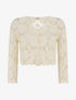 Gilet en crochet motif marguerite - Beige - 1