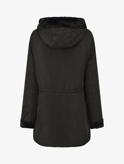 Parka réversible droite grande taille - Noir - 2