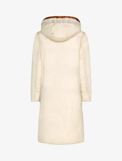 Doudoune longue réversible à capuche - Rouille - 4