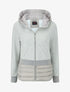 Sweat à capuche bi-matière - Gris clair - 4