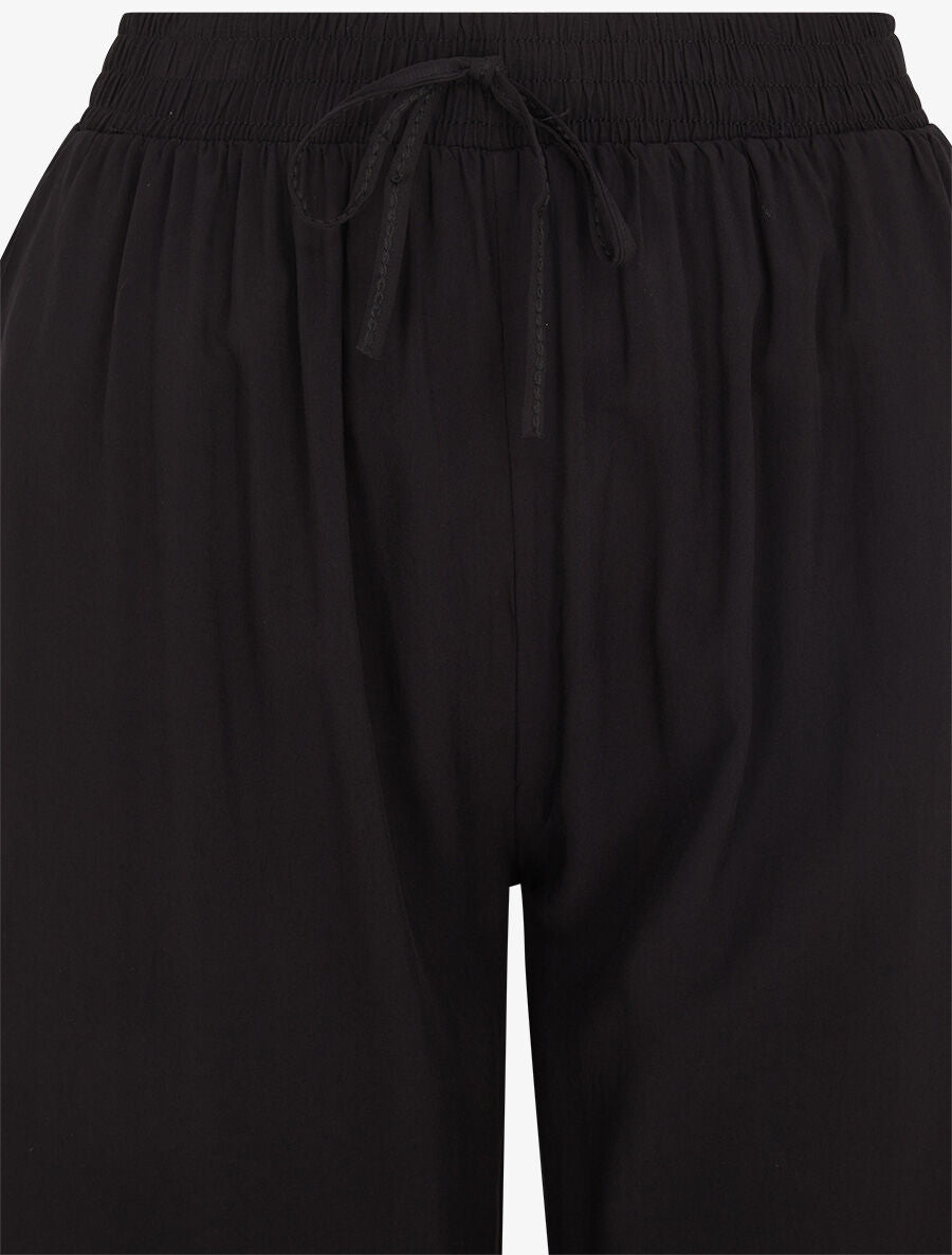 Pantalon ample élastiqué - Noir - 3