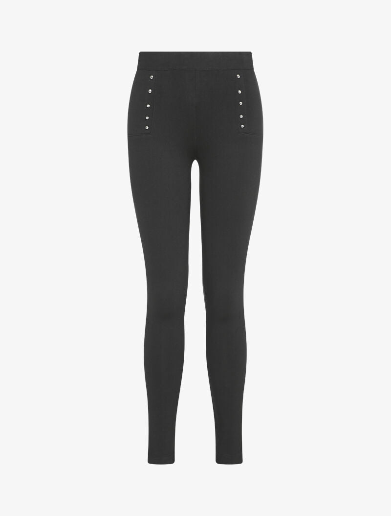 Legging à détails cloutés - Noir - 4