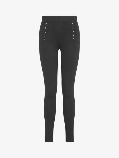Legging à détails cloutés - Noir - 4