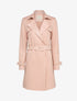 Trench mi-long ceinturé - Rose poudré - 3