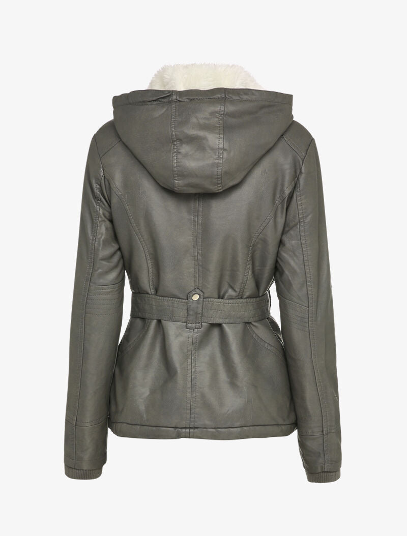 Parka fourrée en simili - Gris - 2