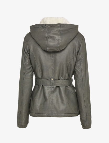 Parka fourrée en simili - Gris - 2