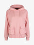 Sweat cargo à capuche - Rose - 1