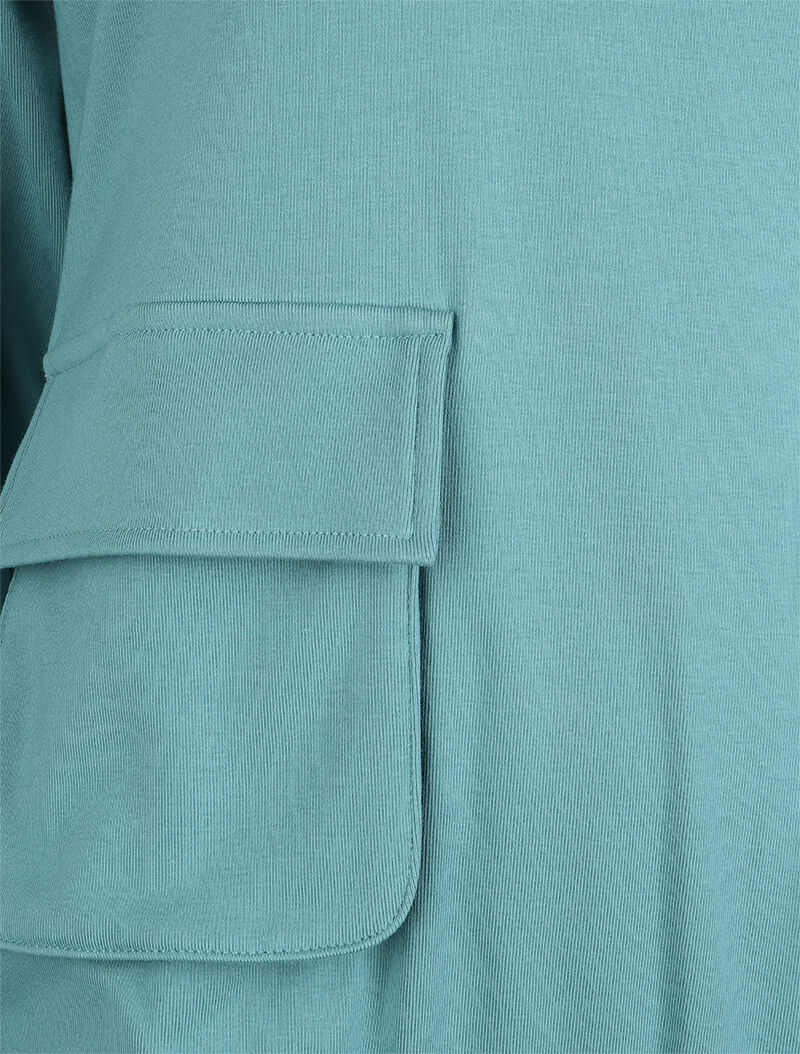 Sweat cargo à capuche - Vert - 3