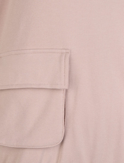 Sweat cargo à capuche - Taupe - 3