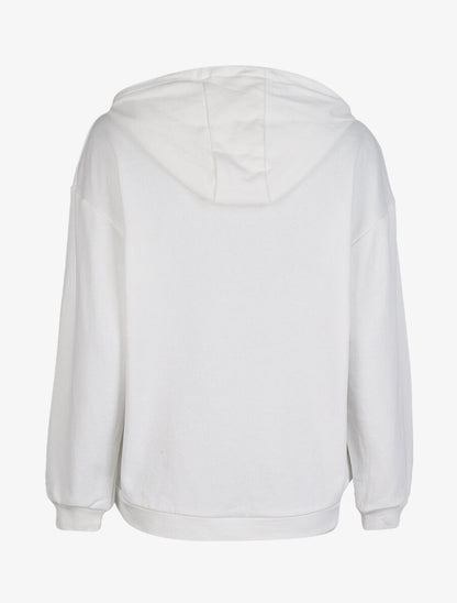 Sweat à capuche zippé - Blanc - 2