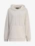 Hoddie oversize à capuche et logo brodé - Blanc - 1