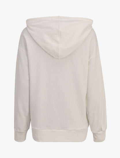Hoddie oversize à capuche et logo brodé - Blanc - 2